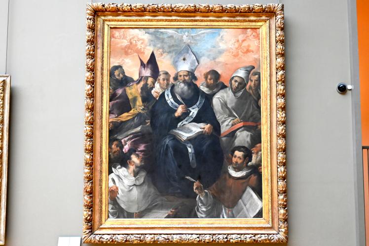 Francisco de Herrera der Ältere (1638–1640), Der heilige Basilius diktiert seine Lehre, Sevilla, ehem. Kloster San Basilio, jetzt Paris, Musée du Louvre, Saal 718, 1638–1639