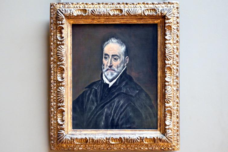 El Greco (Domínikos Theotokópoulos) (1567–1613), Porträt des Antonio de Covarrubias y Leiva (1514-1602), Paris, Musée du Louvre, Saal 718, um 1600