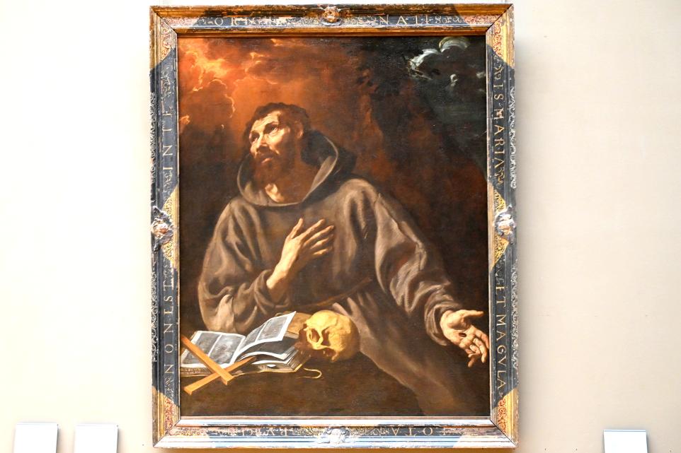 Luis Tristán (1617–1619), Die Vision des Heiligen Franziskus von Assisi, Paris, Musée du Louvre, Saal 718, um 1615–1624