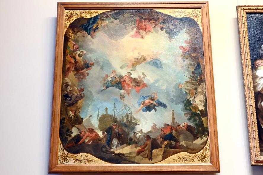 Gregorio Guglielmi (1755–1766), Die Vorteile des Friedens, Wien, Schloss Schönbrunn, jetzt Paris, Musée du Louvre, Saal 722, um 1759–1761