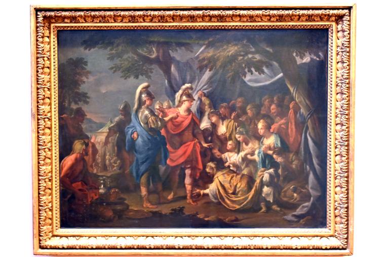 Francesco Trevisani (1705–1737), Die Familie des Darius vor Alexander, Paris, Musée du Louvre, Saal 722, um 1737