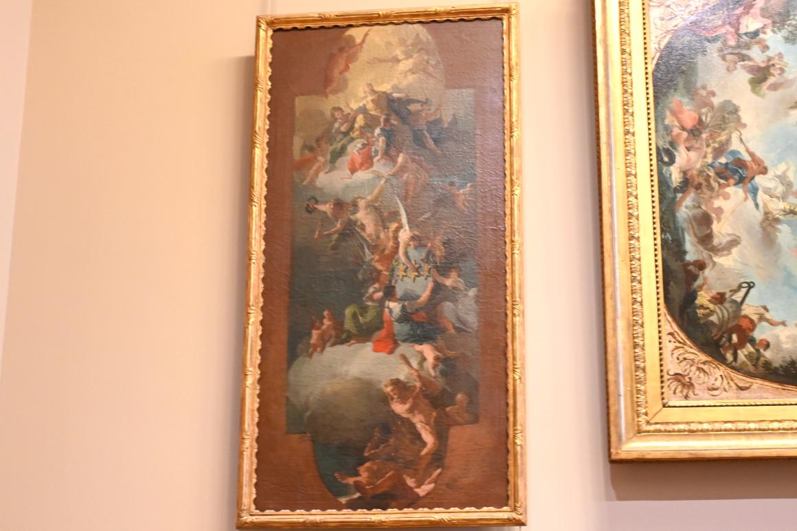 Domenico Mondo (1787), Der Triumph der Bourbonenfamilie von Neapel, Paris, Musée du Louvre, Saal 722, um 1787, Bild 1/2