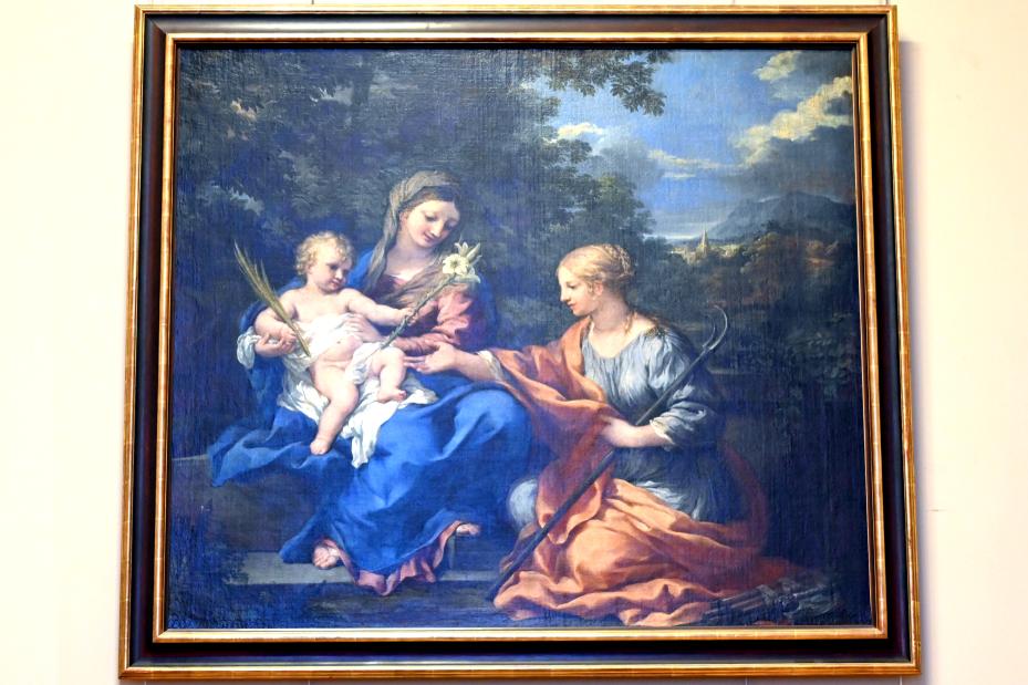 Pietro da Cortona (1622–1645), Die Jungfrau und das Kind mit der Heiligen Martina, Paris, Musée du Louvre, Saal 721, 1643, Bild 1/2