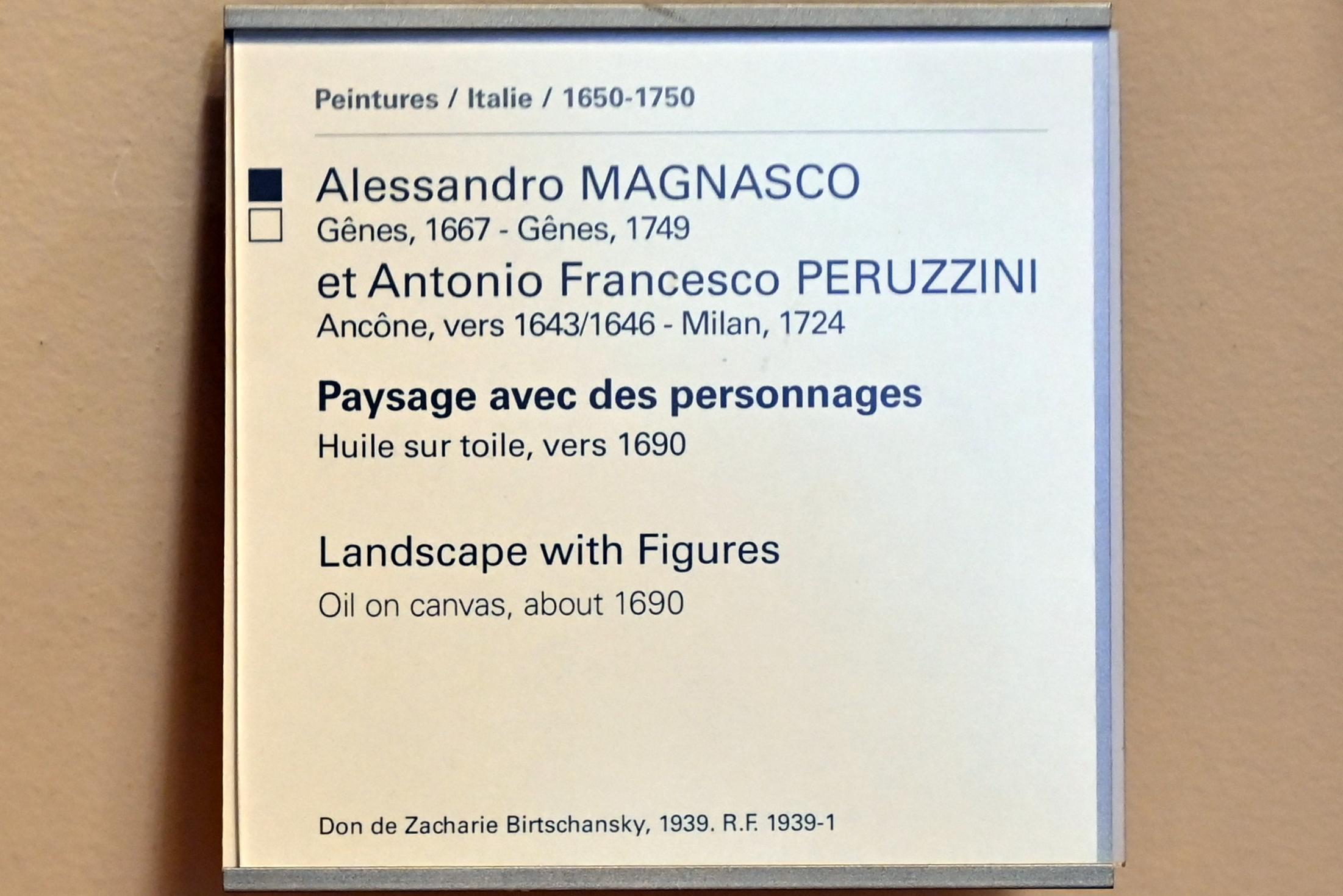 Alessandro Magnasco (1690–1737), Landschaft mit Figuren, Paris, Musée du Louvre, Saal 720, um 1690, Bild 2/2