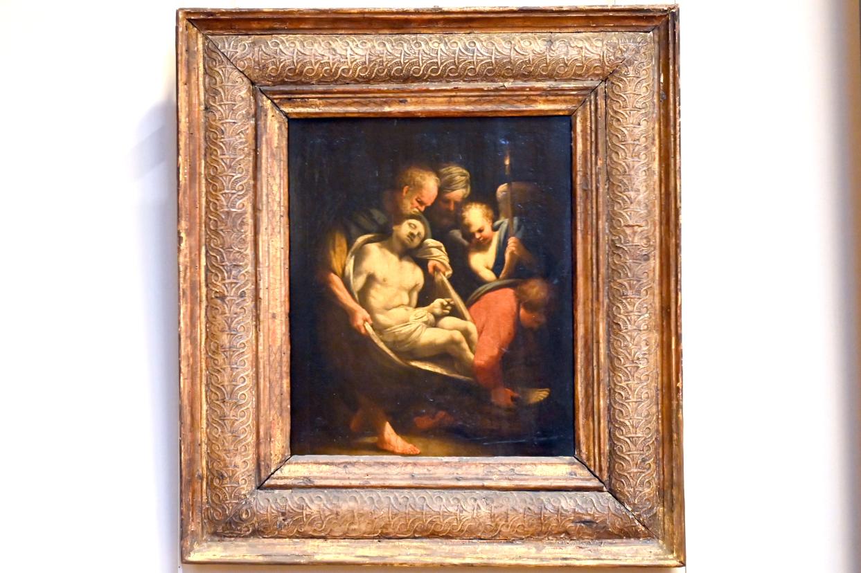 Giulio Cesare Amidano (1624), Christus wird zum Grab getragen, Paris, Musée du Louvre, Saal 727, um 1620–1629, Bild 1/2