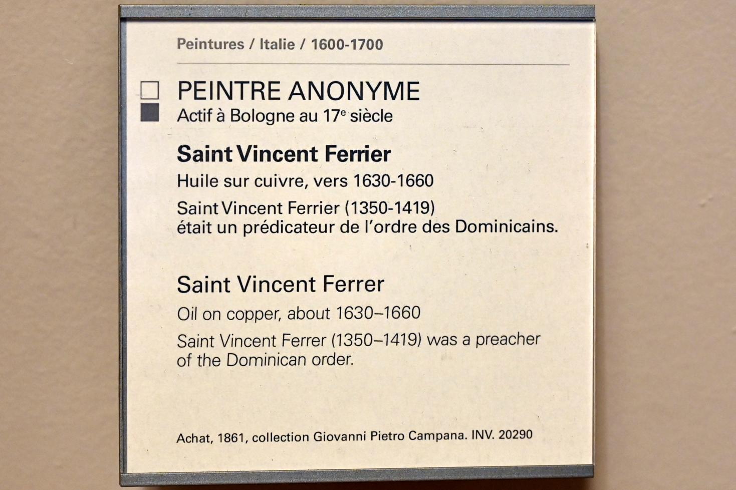 Der heilige Vinzenz Ferrer, Paris, Musée du Louvre, Saal 727, um 1630–1660, Bild 2/2