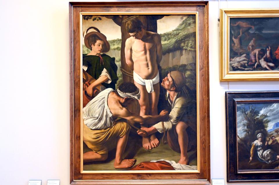 Biagio Manzoni (1630), Das Martyrium des Heiligen Sebastian, Paris, Musée du Louvre, Saal 728, um 1630