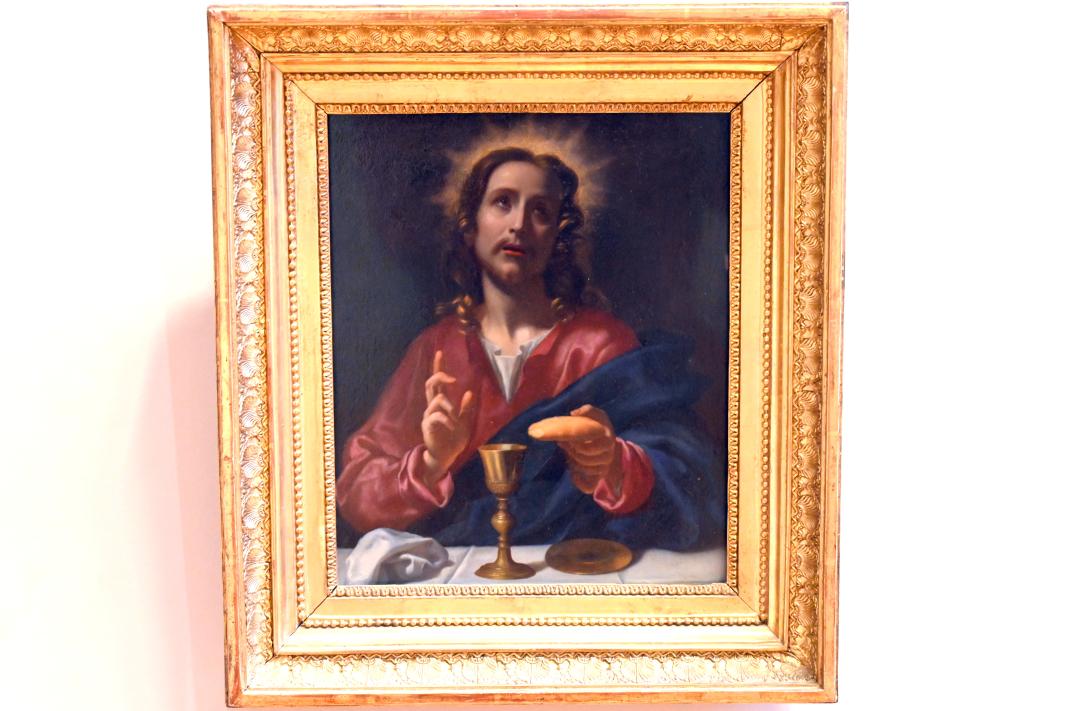 Carlo Dolci (Werkstatt) (1675), Der Segen Christi (Die Einsetzung der Eucharistie), Paris, Musée du Louvre, Saal 729, um 1670–1680