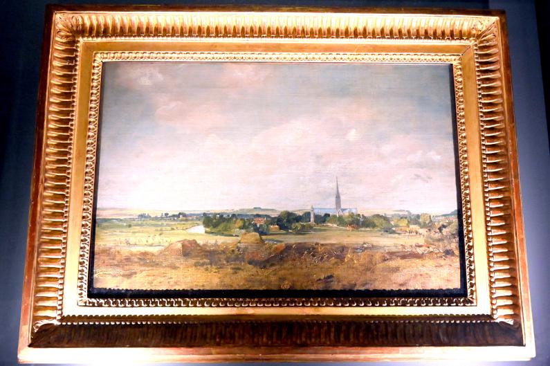 John Constable (1804–1837), Ansicht von Salisbury, Paris, Musée du Louvre, Saal 713, um 1820, Bild 1/2