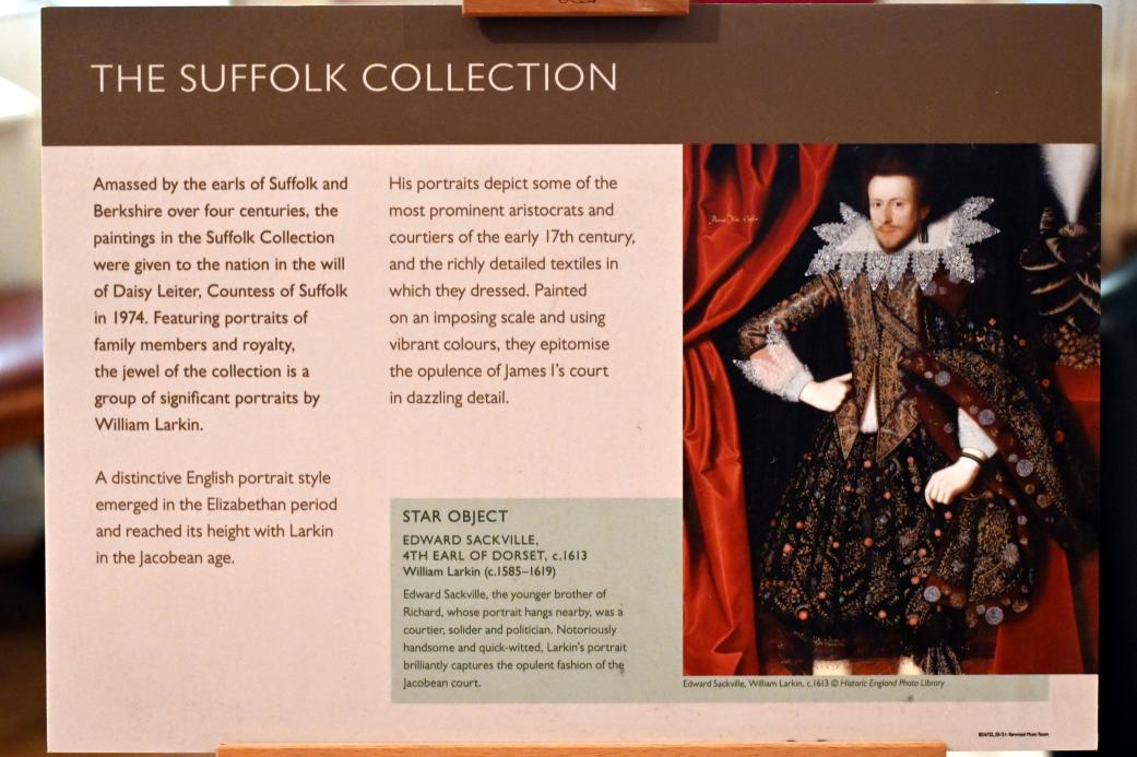 William Larkin (1613–1616), Edward Sackville, 4. Earl of Dorset, London, Kenwood House, Raum 3, um 1613, Bild 3/3