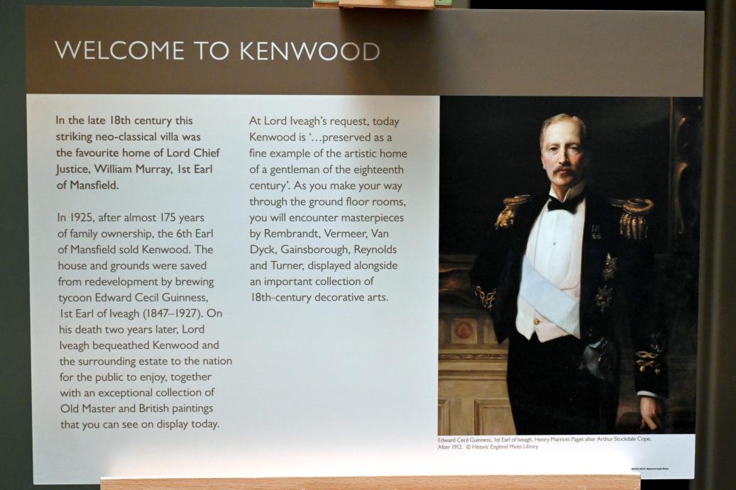 Henry Marriott Paget (1913), Edward Cecil Guinness (1847–1927), 1. Earl of Iveagh, London, Kenwood House, Treppenhaus 2, nach 1912, Bild 3/3
