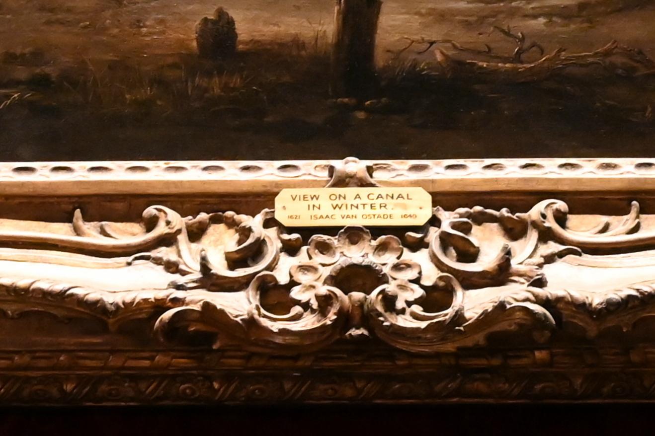 Isaac van Ostade (1639–1649), Ein Kanal im Winter, London, Kenwood House, Raum 6, um 1645, Bild 2/2
