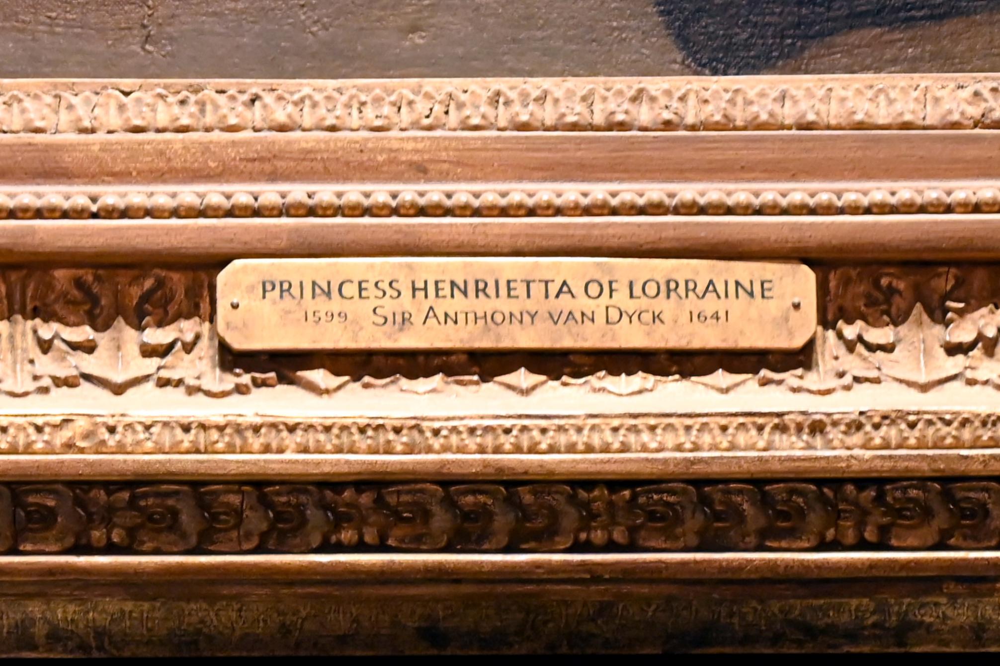 Anthonis (Anton) van Dyck (1614–1641), Prinzessin Henrietta von Lothringen (1611–1660), begleitet von einem Pagen, London, Kenwood House, Raum 6, 1634, Bild 2/2