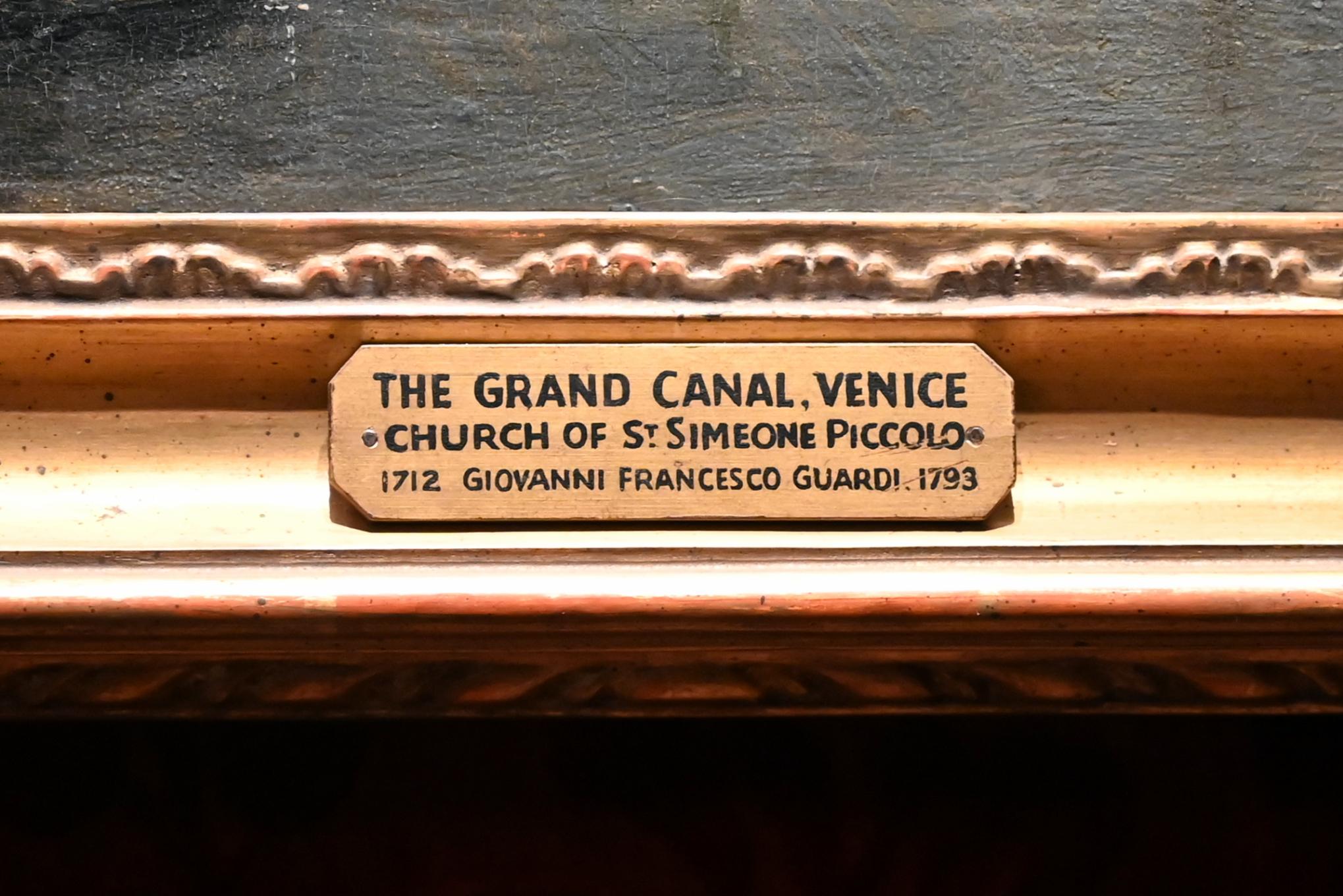 Francesco Guardi (1755–1790), Die Kirche San Simeone Piccolo am Canal Grande in Venedig, London, Kenwood House, Raum 6, um 1755, Bild 2/2