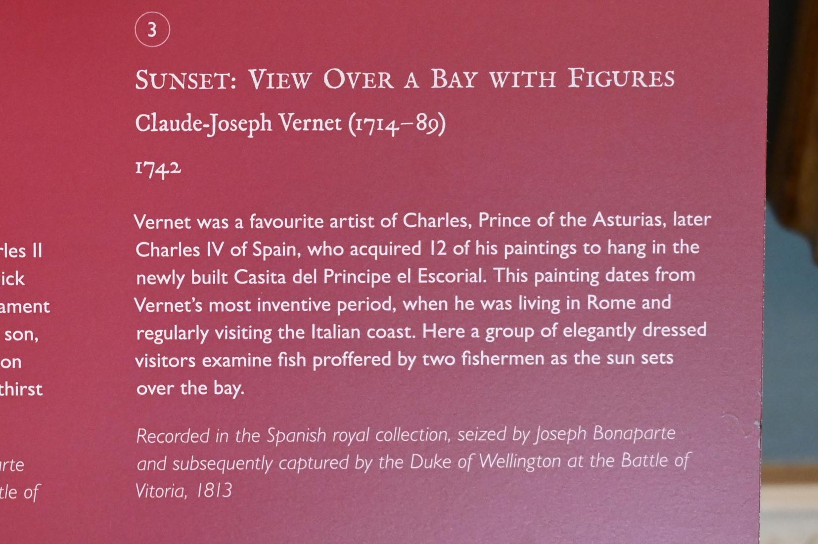 Claude Joseph Vernet (1742–1774), Ansicht einer Bucht mit Figuren bei Sonnenuntergang, London, Kenwood House, Raum 8, 1742, Bild 3/3