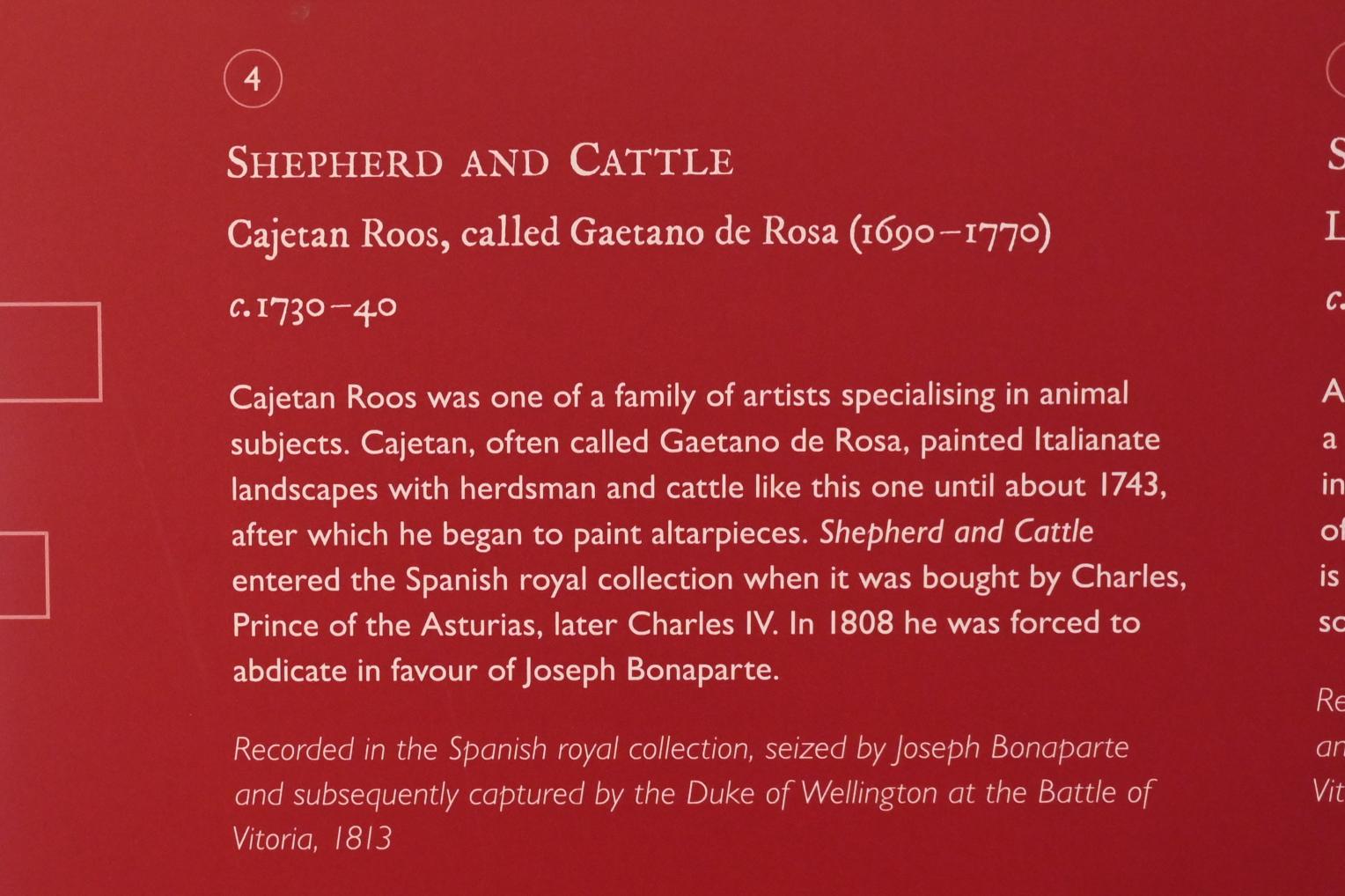 Cajetan Roos (Gaetano de Rosa) (1735), Hirte und Vieh, London, Kenwood House, Raum 8, um 1730–1740, Bild 3/3