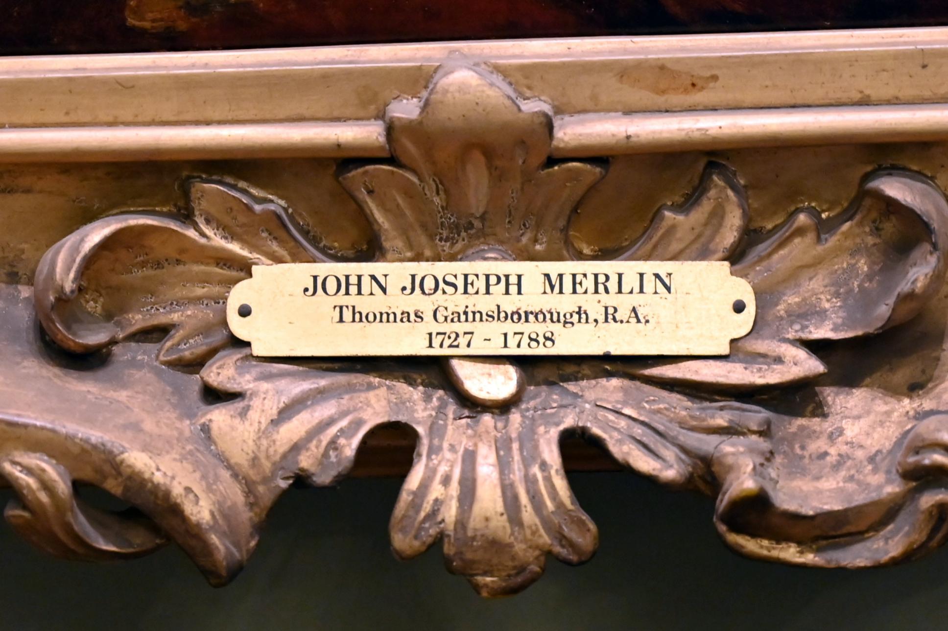 Thomas Gainsborough (1748–1788), John-Joseph Merlin (1735–1803), London, Kenwood House, Raum 9, 1781, Bild 2/2