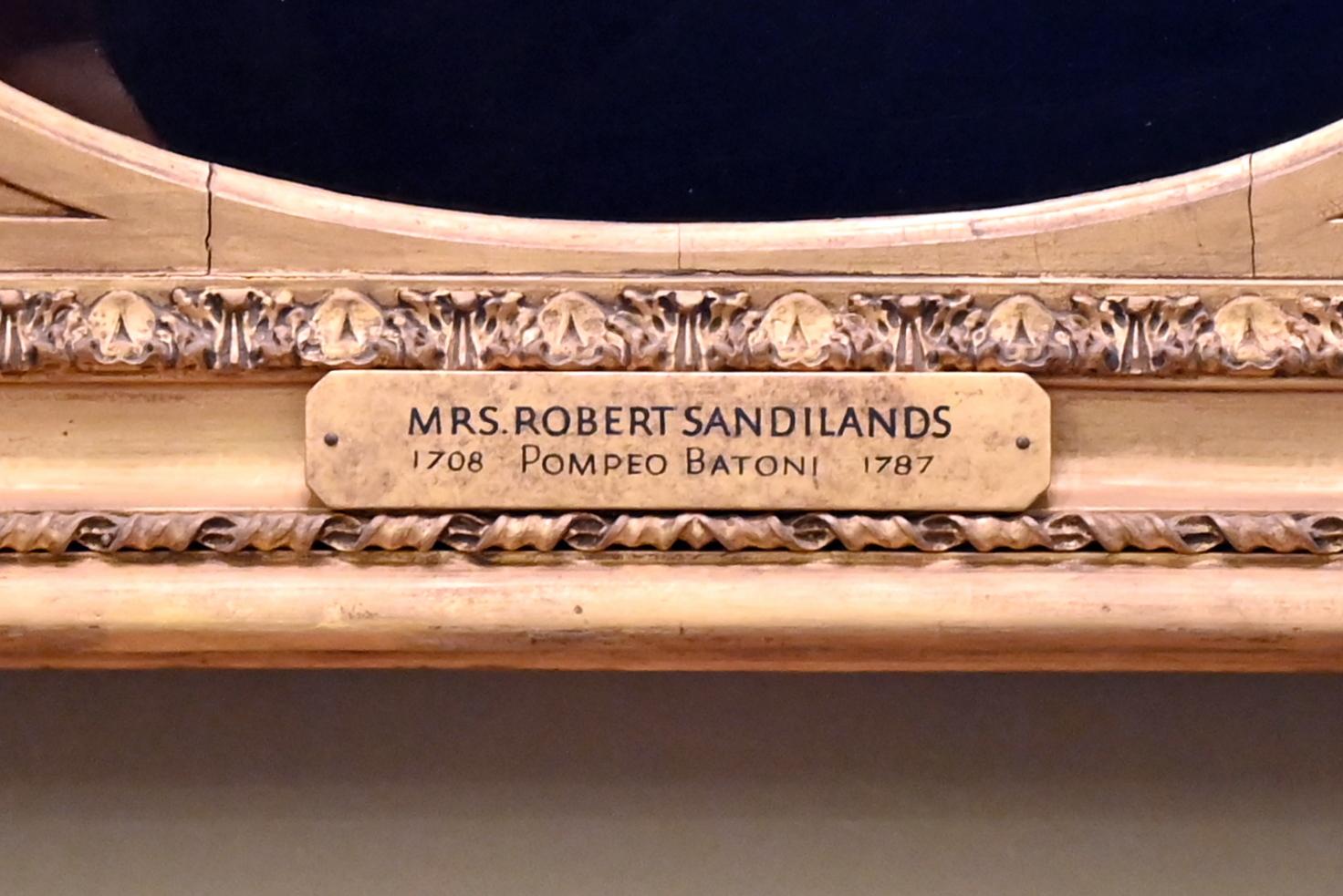 Pompeo Girolamo Batoni (1732–1785), Mrs Robert Sandilands, London, Kenwood House, Raum 9, 1781, Bild 2/2