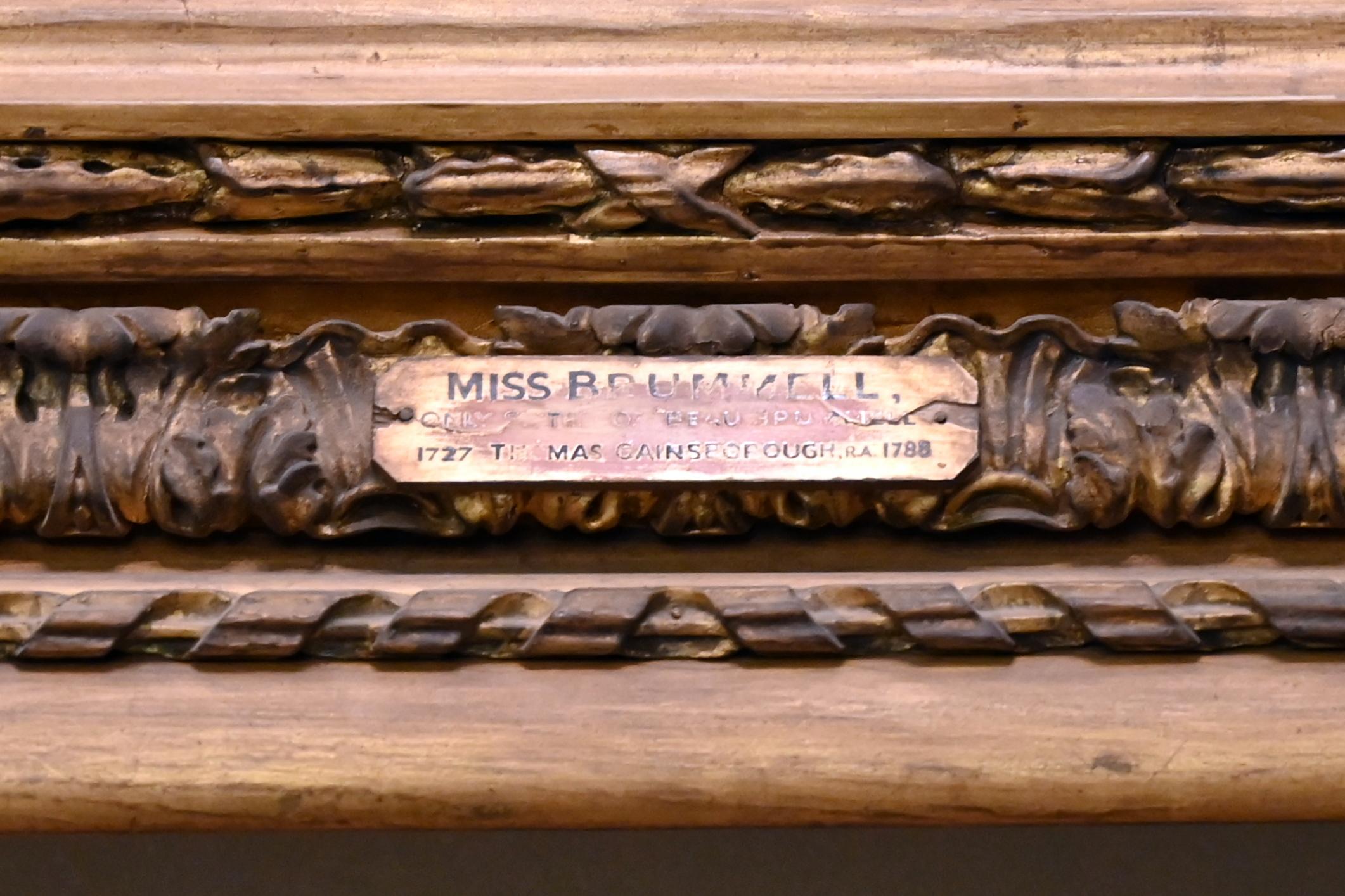 Thomas Gainsborough (1748–1788), Miss Brummell (traditionell identifiziert als), London, Kenwood House, Raum 9, um 1781–1782, Bild 2/2