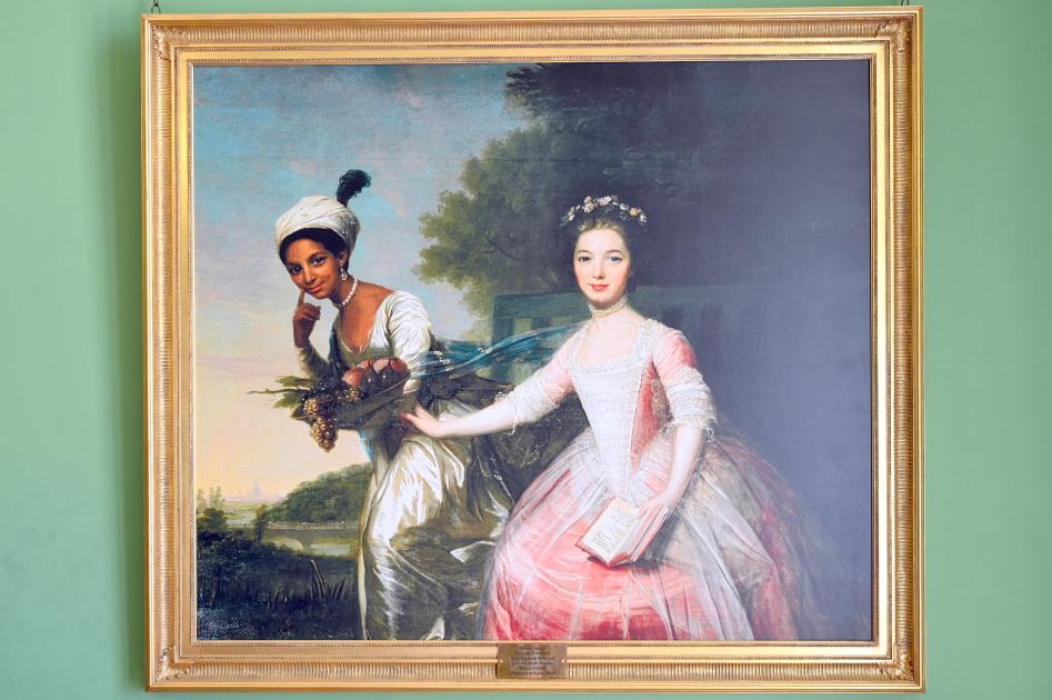 Porträt der Dido Elizabeth Belle und Lady Elizabeth Murray (Faksimile), London, Kenwood House, Raum 10, um 1775–1785