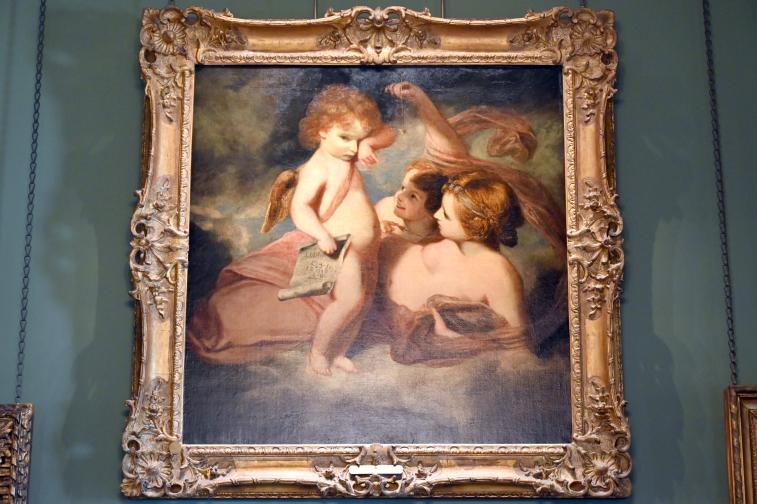 Joshua Reynolds (1754–1789), Venus tadelt Amor, weil er gelernt hat, Rechenschaft abzulegen, London, Kenwood House, Raum 12, 1771