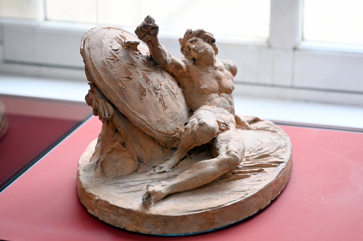 Johan Tobias Sergel (1776–1793), Der sterbende spartanische Othryades, Paris, Musée du Louvre, Saal 400, um 1779, Bild 2/3