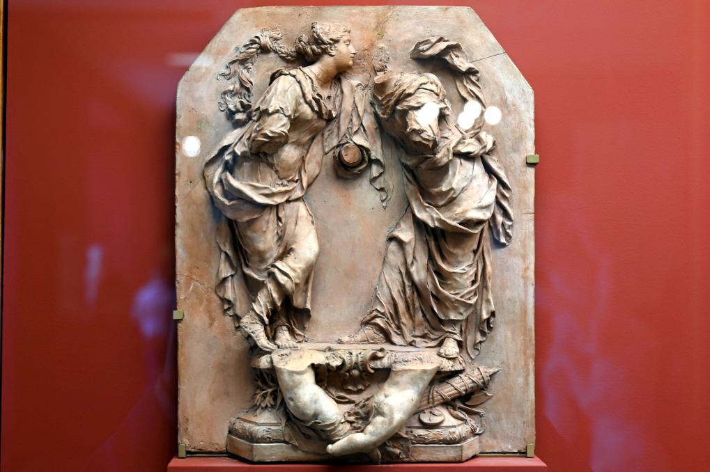 Frieden und Gerechtigkeit küssen sich, Paris, Musée du Louvre, Saal 401, Beginn 18. Jhd., Bild 1/2