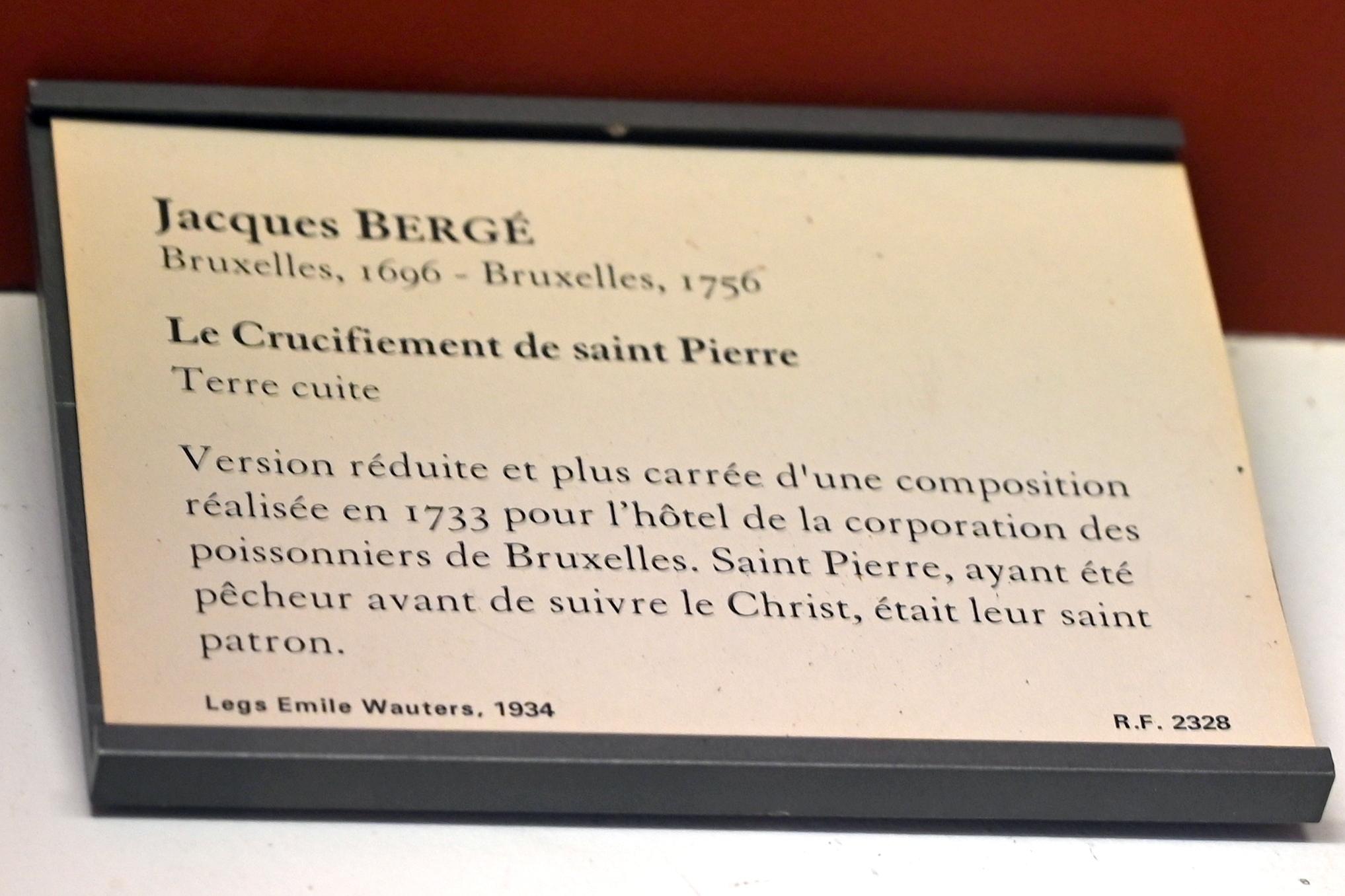 Jacques Bergé (1743), Kreuzigung des heiligen Petrus, Paris, Musée du Louvre, Saal 401, Undatiert, Bild 2/2