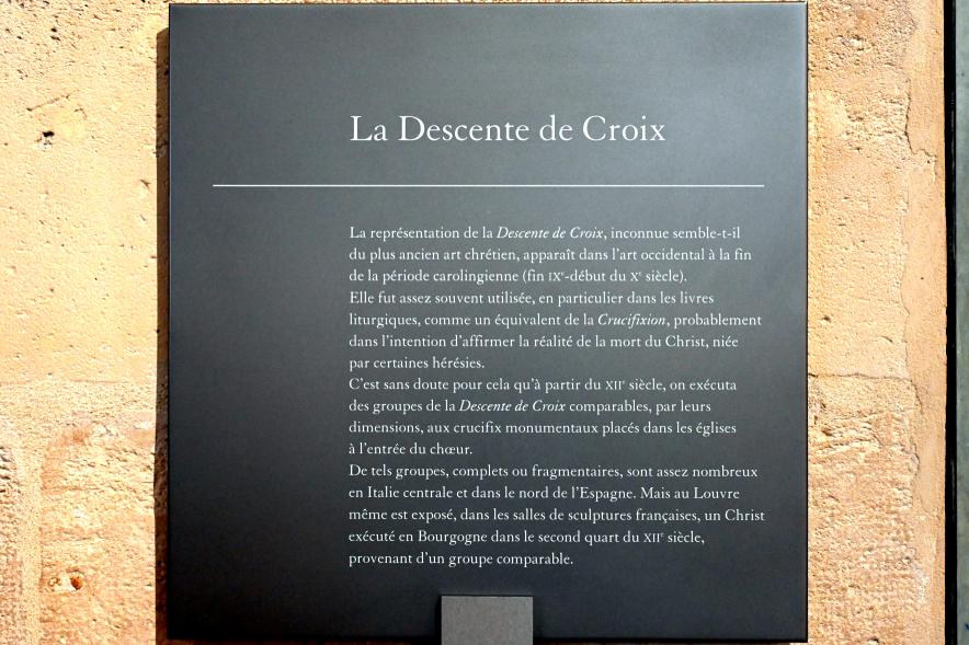 Kreuzabnahme, Paris, Musée du Louvre, Saal 160, um 1230–1240, Bild 7/7