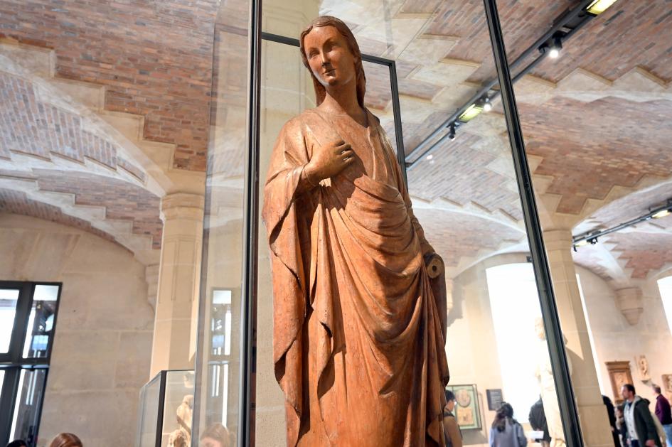 Nino Pisano (1359–1362), Jungfrau der Verkündigung, Paris, Musée du Louvre, Saal 160, um 1360–1365, Bild 2/3