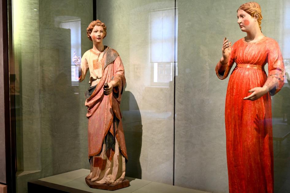 Domenico di Niccolo (1415), Jungfrau der Verkündigung, Pisa, Kirche San Paolo a Ripa d’Arno, jetzt Paris, Musée du Louvre, Saal 160, um 1415, Bild 2/4