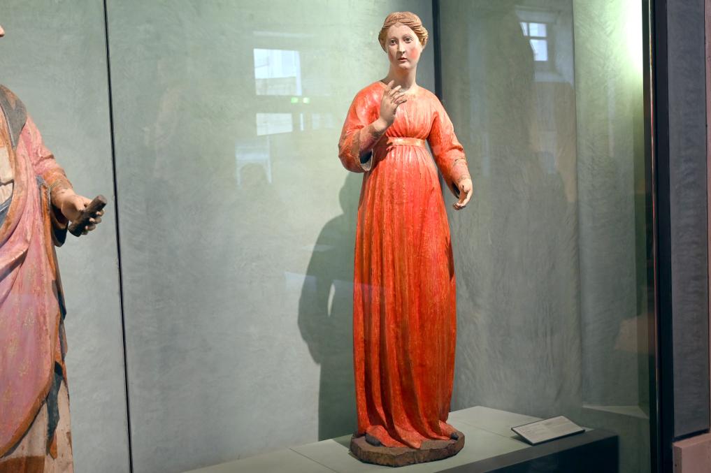 Domenico di Niccolo (1415), Jungfrau der Verkündigung, Pisa, Kirche San Paolo a Ripa d’Arno, jetzt Paris, Musée du Louvre, Saal 160, um 1415, Bild 3/4