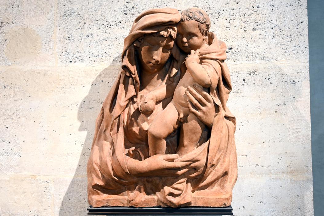 Jacopo della Quercia (Werkstatt) (1420), Maria mit Kind, Paris, Musée du Louvre, Saal 160, um 1420