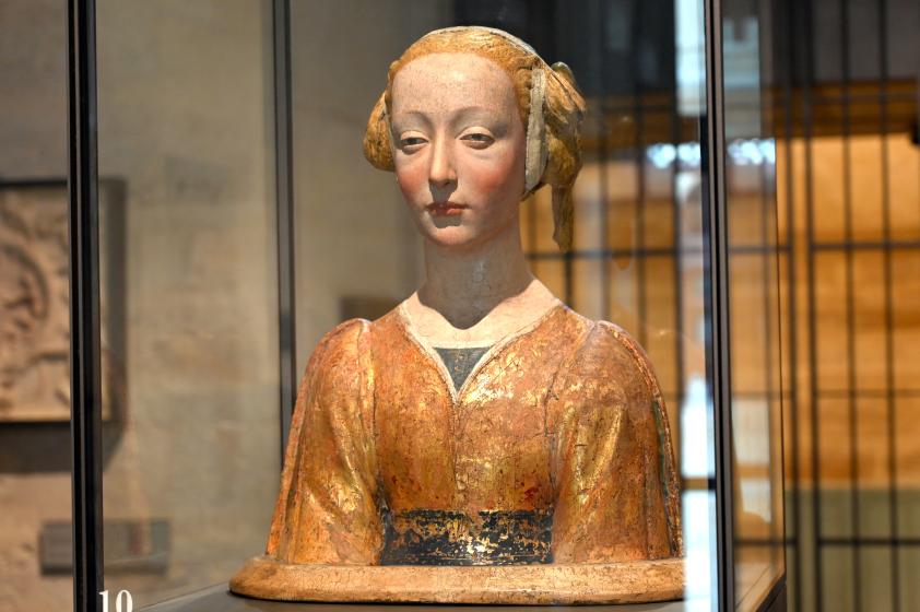 Desiderio da Settignano (Umkreis) (1452–1464), Heilige Konstanze (La Belle Florentine), Paris, Musée du Louvre, Saal 160, um 1450–1475