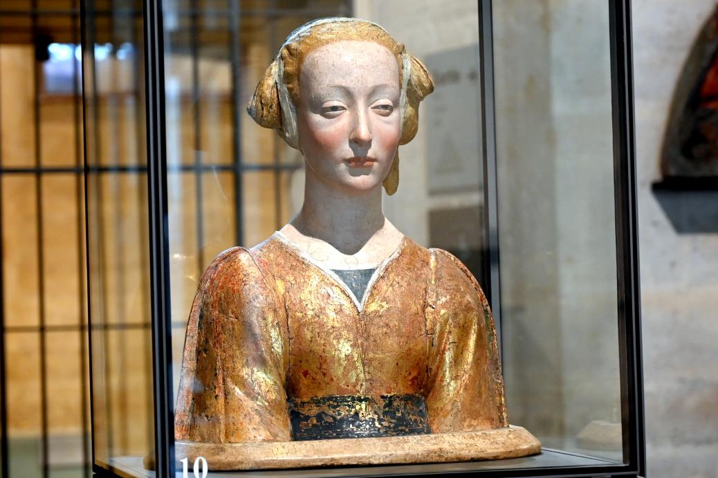 Desiderio da Settignano (Umkreis) (1452–1464), Heilige Konstanze (La Belle Florentine), Paris, Musée du Louvre, Saal 160, um 1450–1475, Bild 2/4