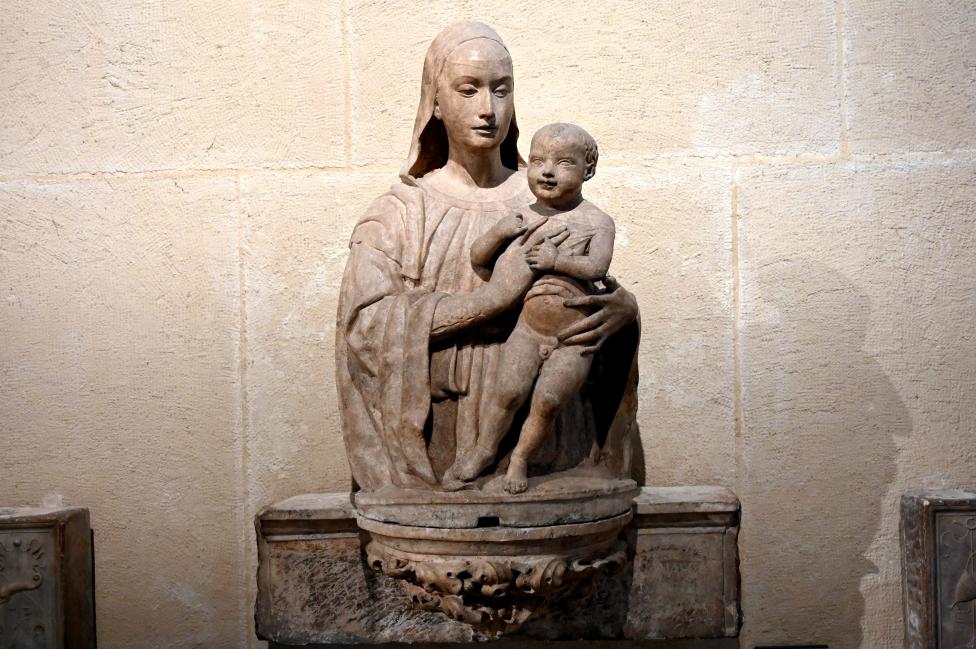 Maria mit Kind, Paris, Musée du Louvre, Saal 160, um 1475–1500
