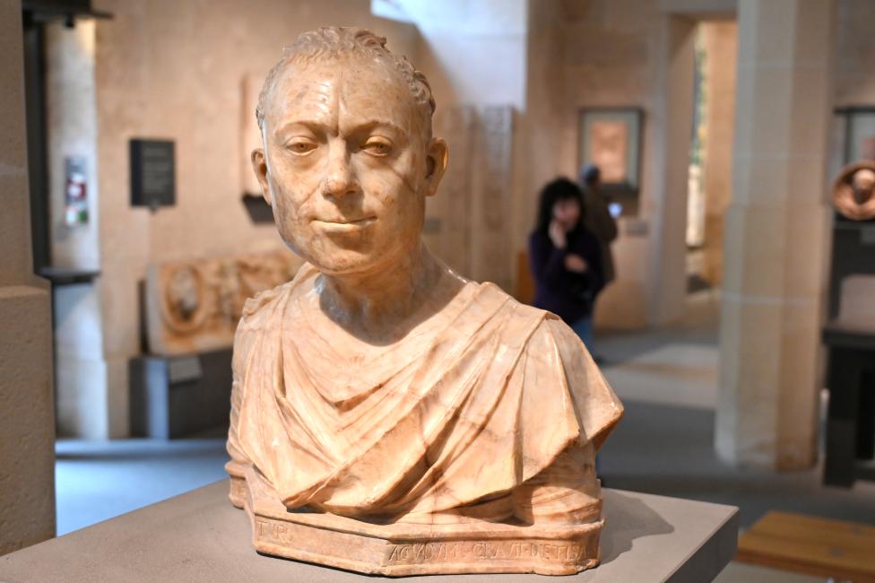 Mino da Fiesole (1454–1484), Dietisalvi Neroni (1406-1482), Paris, Musée du Louvre, Saal 160, 1464, Bild 2/4