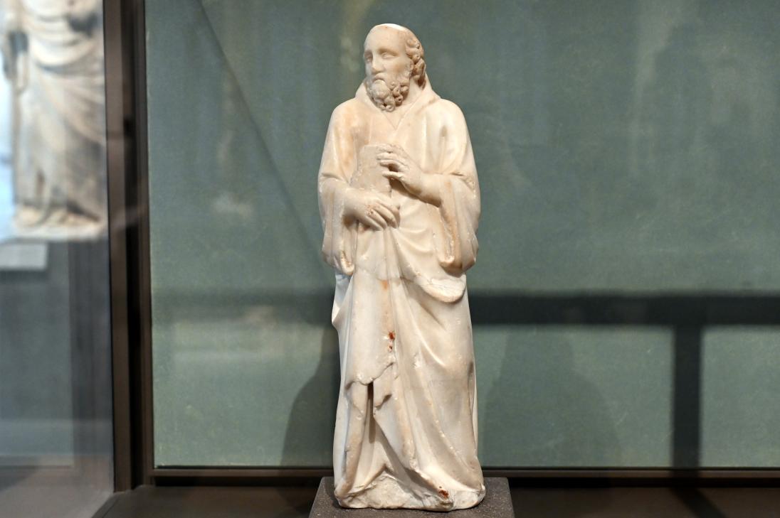 Tino di Camaino (1315–1335), Heiliger Benedikt, Cava de’ Tirreni, Territorialabtei zur heiligsten Dreifaltigkeit, jetzt Paris, Musée du Louvre, Saal 160, um 1330–1332