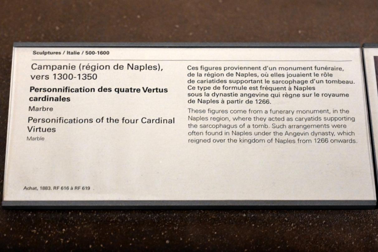Prudentia hält eine Schlange, Paris, Musée du Louvre, Saal 160, 1300–1350, Bild 3/4