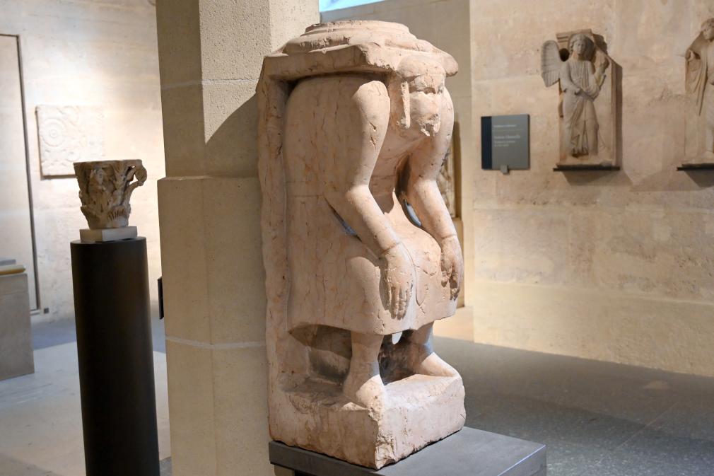Telamon, Paris, Musée du Louvre, Saal 160, 13. Jhd., Bild 3/3