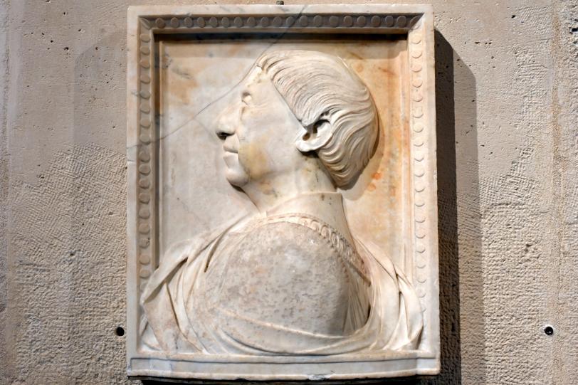 Mino da Fiesole (1454–1480), Alfons V., König von Aragon und Sizilien von 1416 bis 1458, bekannt als Alfonso I. der Großmütige, Paris, Musée du Louvre, Saal 160, nach 1456