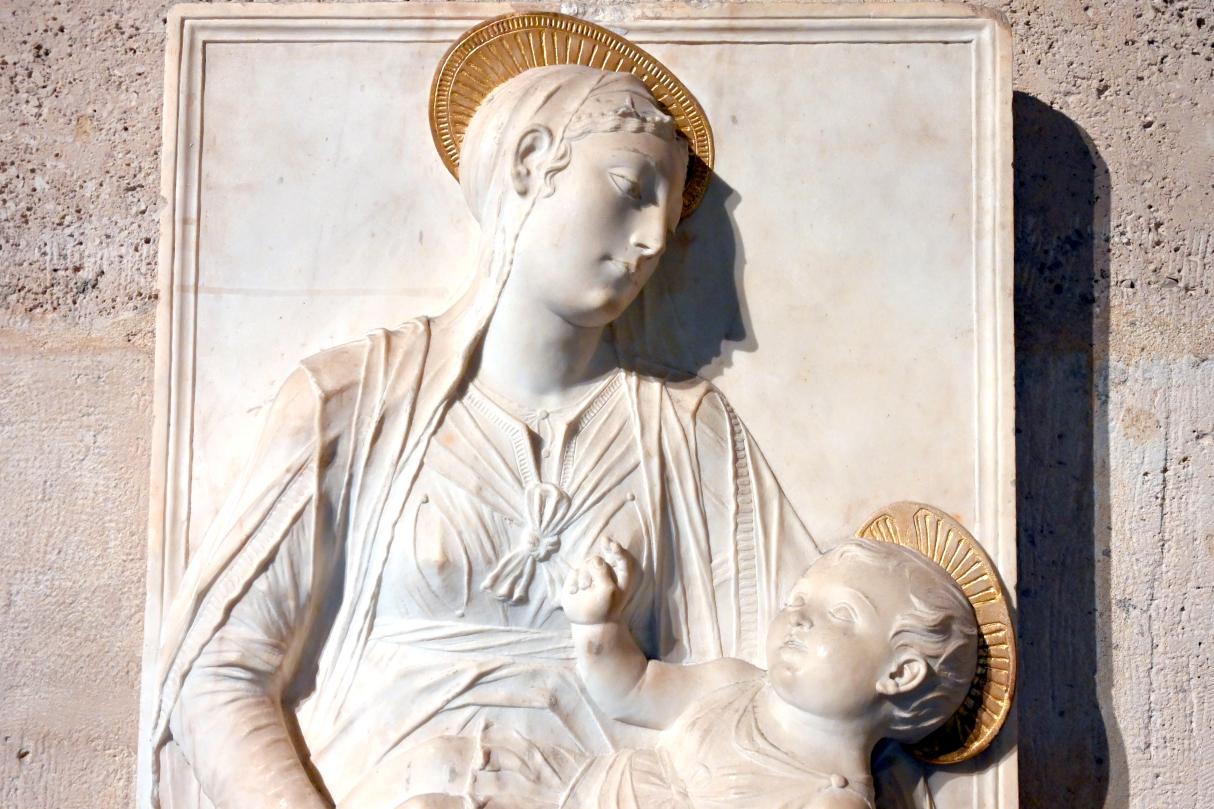Mino da Fiesole (1454–1484), Maria mit Kind, Paris, Musée du Louvre, Saal 160, Undatiert, Bild 3/5
