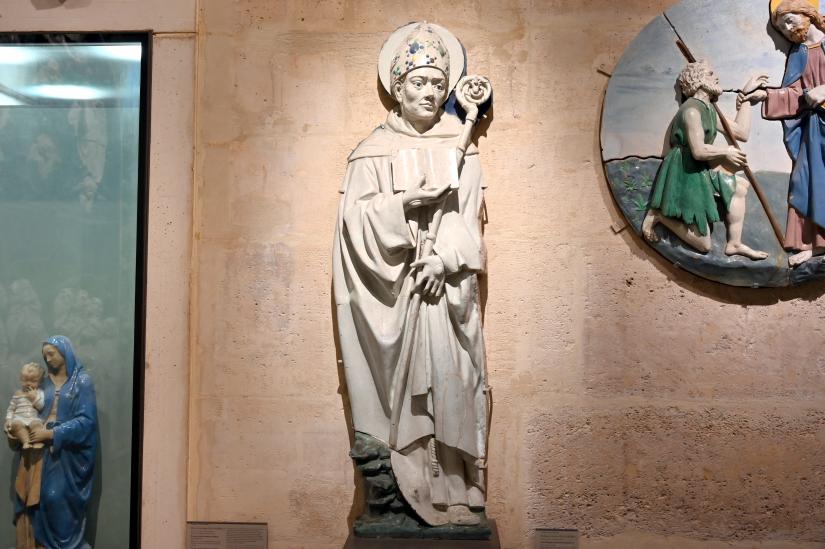 Andrea della Robbia (1465–1525), Heiliger Bischof (Heiliger Bonaventura?), Paris, Musée du Louvre, Saal 163, Undatiert