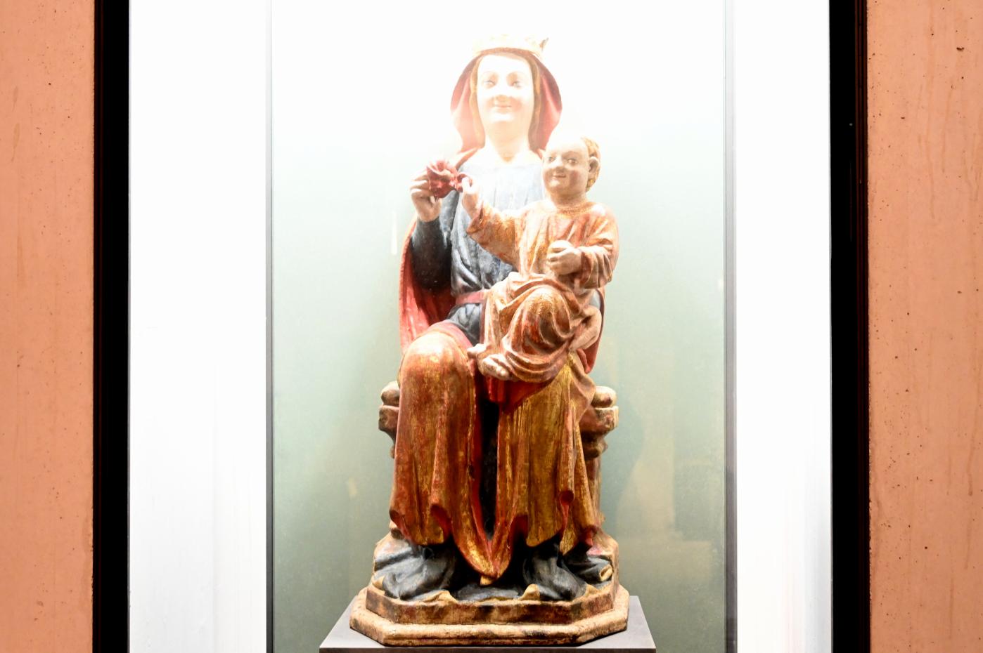 Thronende Maria mit Kind, Morata de Jalón, jetzt Paris, Musée du Louvre, Saal 164, Ende 13. Jhd.