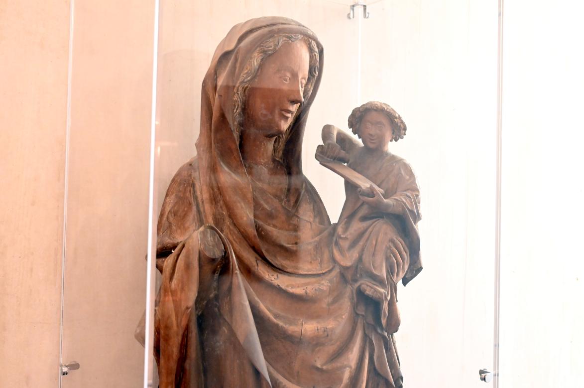 Maria mit Kind, Mayorga (Valladolid), jetzt Paris, Musée du Louvre, Saal 164, um 1400–1440, Bild 3/4