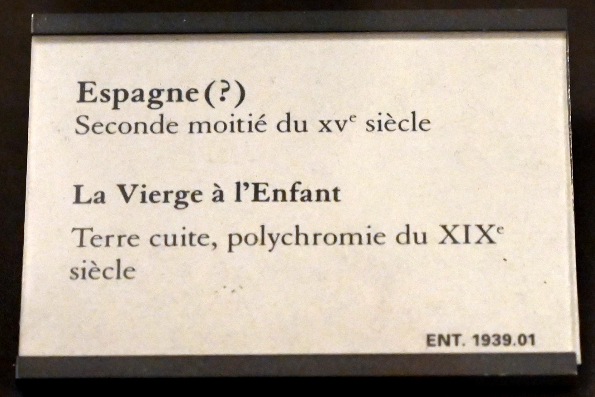 Maria mit Kind, Paris, Musée du Louvre, Saal 164, 2. Hälfte 15. Jhd., Bild 5/5