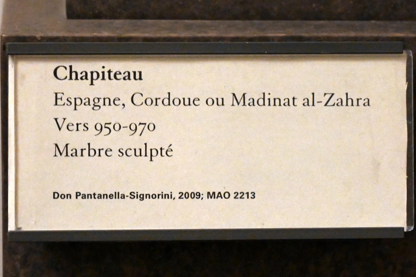 Kapitell, Paris, Musée du Louvre, Saal 164, um 950–970, Bild 2/2