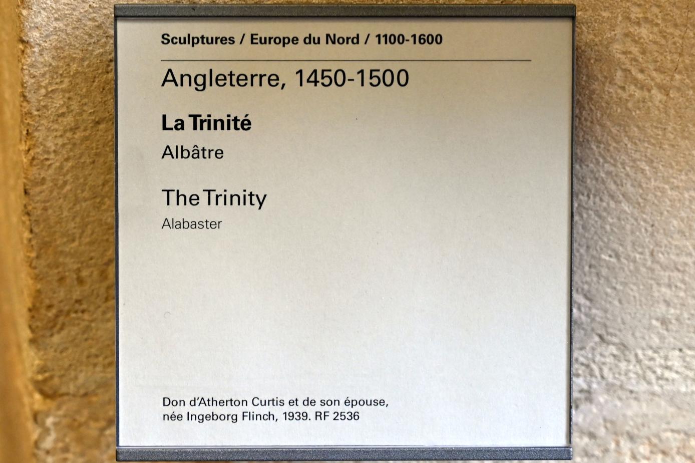 Heilige Dreifaltigkeit, Paris, Musée du Louvre, Saal 165, um 1450–1500, Bild 2/2