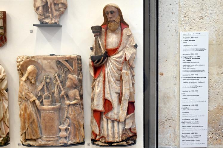 Heiliger Simon oder Heiliger Vinzenz von Valencia, Paris, Musée du Louvre, Saal 165, um 1480–1500, Bild 1/2