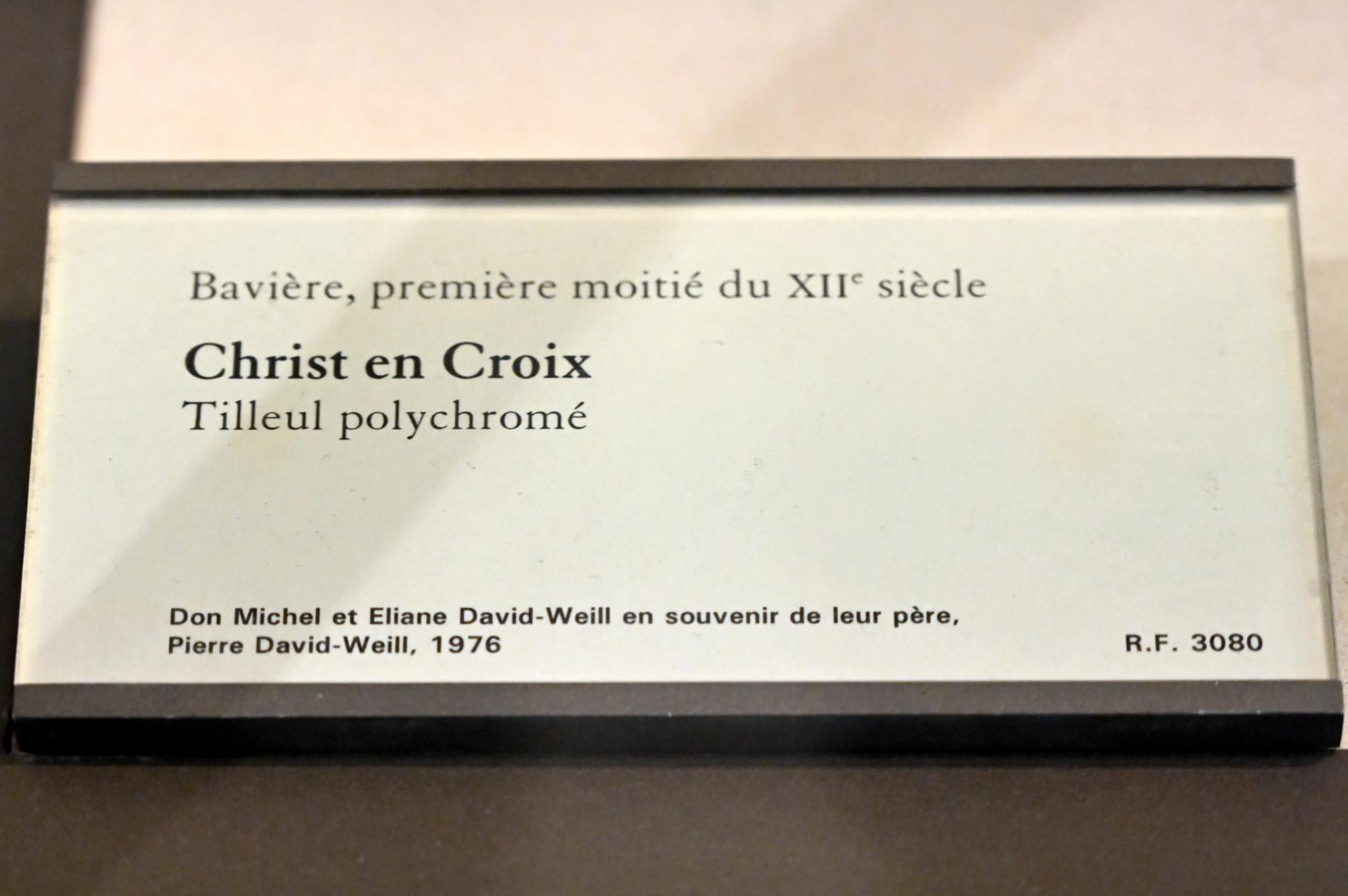 Christus am Kreuz, Paris, Musée du Louvre, Saal 166, 1. Hälfte 12. Jhd., Bild 2/2